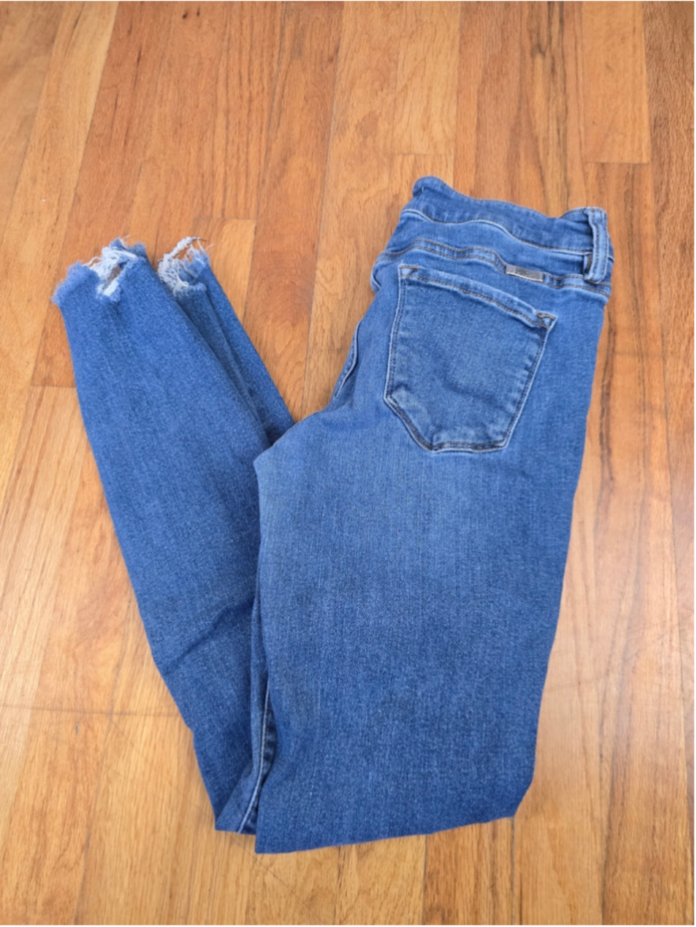 Women's KanCan Distressed Skinny Jeans Blue Size 9